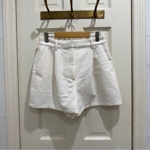 Abercrombie pleated high-rise shorts